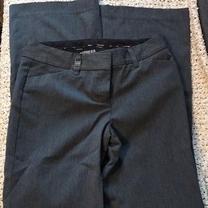 Express Women Size 0R Gray  Casual Wide Legged Dress Pants- Relaxed Fit